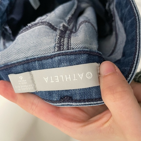 Athleta Sculptec Skinny Lightly Distressed Jeans 6 - Picture 7 of 8